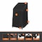 Modern Leisure Black Diamond Stackable/High Back Bar Chair Cover, Waterproof, 27 in. L x 27 in. W x 49 in. H, Black 3086 - alternate 8
